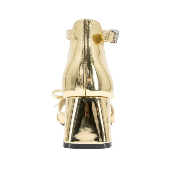 Kenneth Cole Reaction Womens Nissy Square Toe Dress Sandals Gold Size 7.5M NWOB - Picture 4 of 5